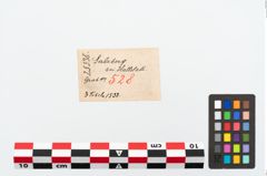 Etikett zu Bronzebrillenfibel (NHMW-PRAE-025338)